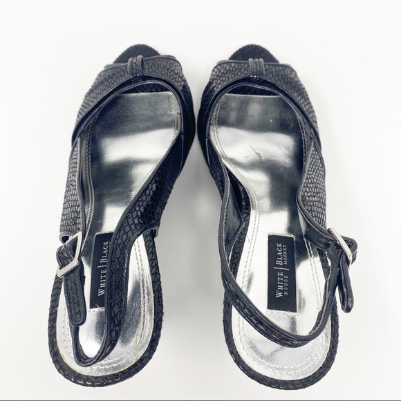 WHBM Caitlyn Slingback Peep Toe Platforms - Picture 8 of 11